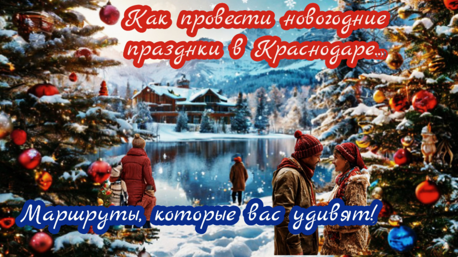 Новогодний Краснодар и его окрестности.